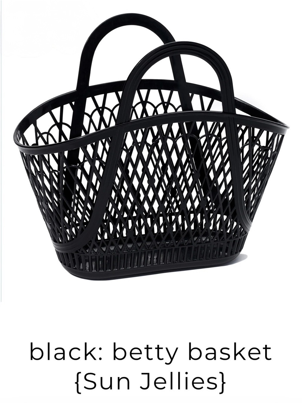 Betty Basket Tote - Black
